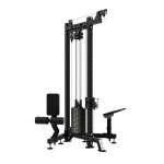 FITEK upgraded compact corner pulley station with 142.5kg weight stack