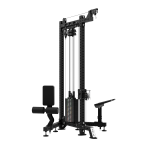 FITEK upgraded compact corner pulley station with 142.5kg weight stack