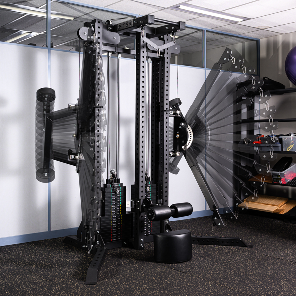 FITEK Functional Trainer – Adjustable Dual Pulley Gym Machine