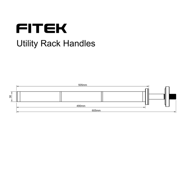 Utility Rack Handles Size Chart