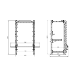 Commercial Smith Half Rack 2B0775 75x75mm by FITEK