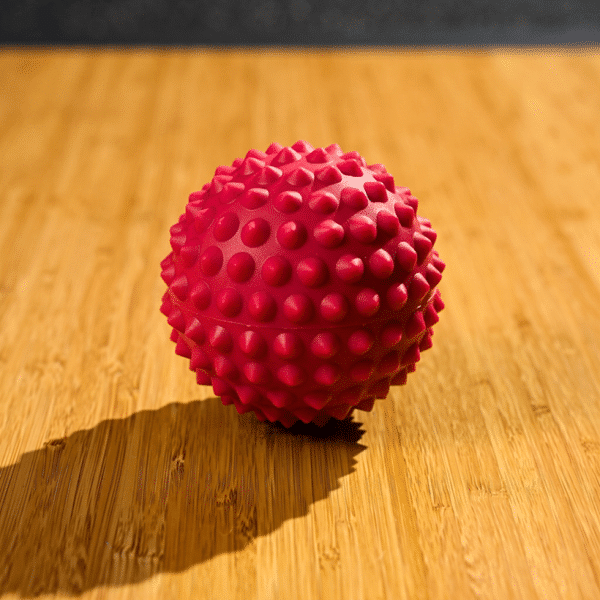 red spiky massage ball